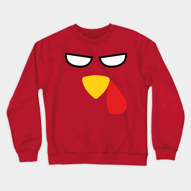 Turkey Face Costume T-Shirt Crewneck Sweatshirt by SusurrationStudio